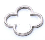 Genuine Solid 9ct 9k Yellow, Rose Or White Gold Large Four Leaf Clover Pendant