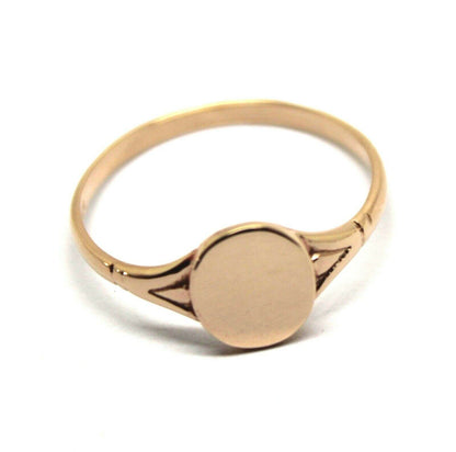 Kaedesigns Genuine Solid 9ct Yellow, Rose or White Gold Oval Signet Ring