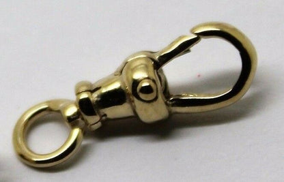 Genuine 9ct or 18ct Yellow or Rose Gold Albert Swivel Clasp 15mm Size