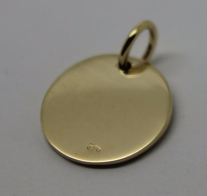 Kaedesigns, Genuine 375 9ct Yellow Or Rose Or White Gold 375 Initial Pendant - All letter available