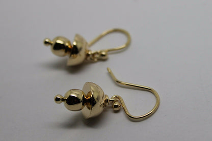 Kaedesigns New Genuine 9ct Yellow, Rose or White Gold Fancy Hook Earrings