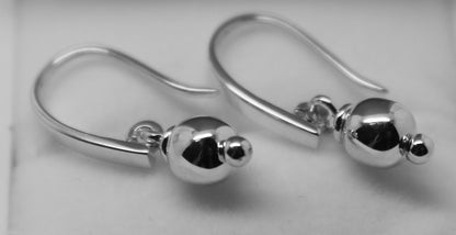 Kaedesigns, Genuine 9ct 9k 375 Yellow Or Rose Or White Gold 6mm Ball Drop Earrings