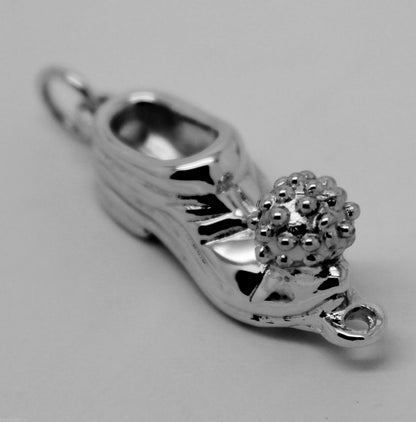 Kaedesigns Genuine Heavy 9ct New White Gold Solid Shoe Boot Pendant