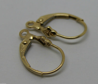 Kaedesigns New Genuine 9ct 9k Yellow, Rose or White Gold 15mm Fancy Continental Hooks