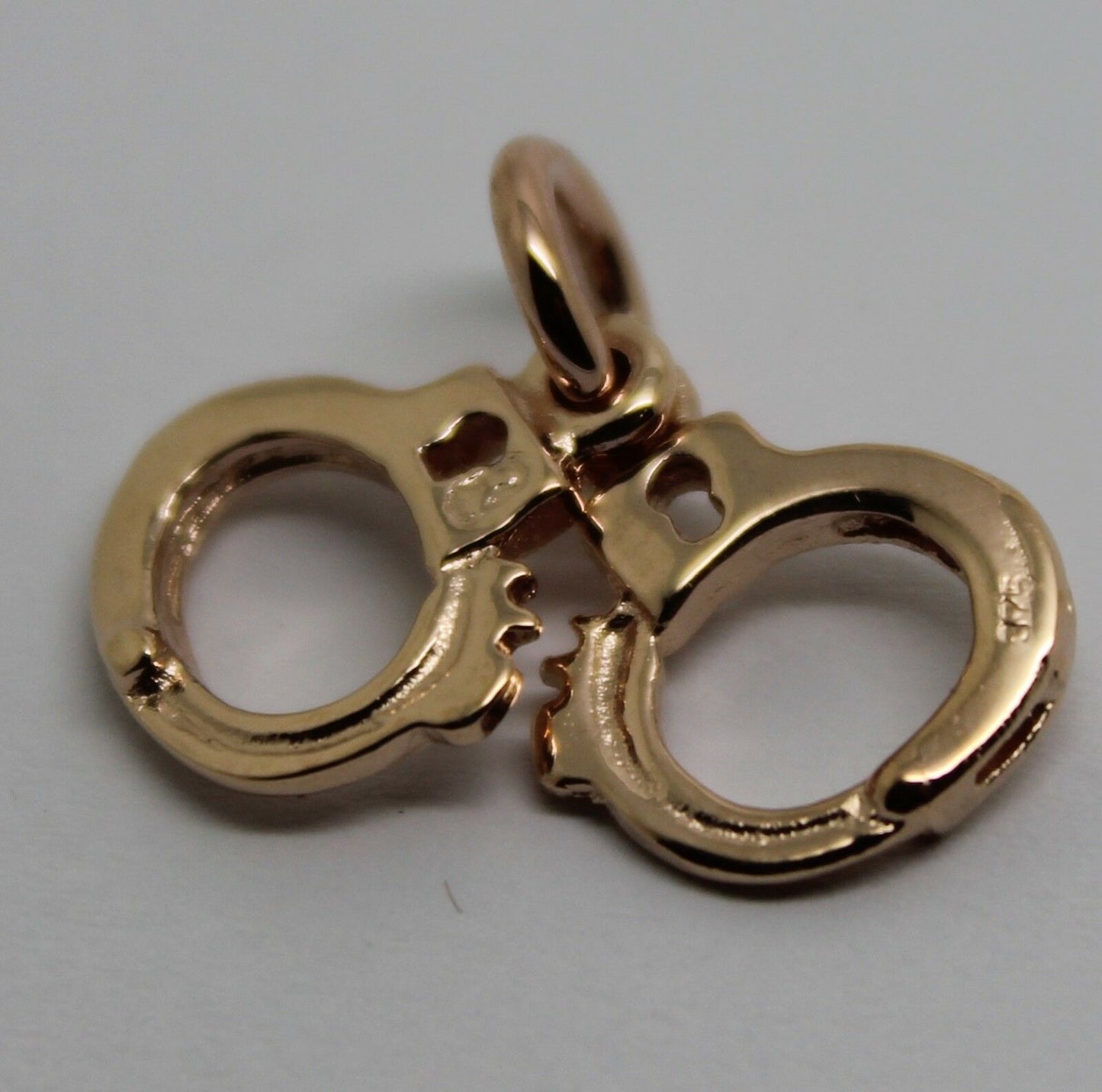 Kaedesigns, 9ct 9k Yellow or Rose or White Gold 375 Handcuffs Charm Or Pendant
