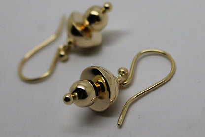 Kaedesigns New Genuine 9ct Yellow, Rose or White Gold Fancy Hook Earrings