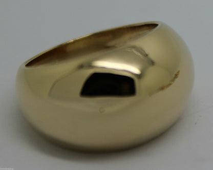 Size M, Kaedesigns, Genuine 9kt 9ct Heavy Yellow, Rose or White Gold Full Solid Extra 10mm Large Dome Ring