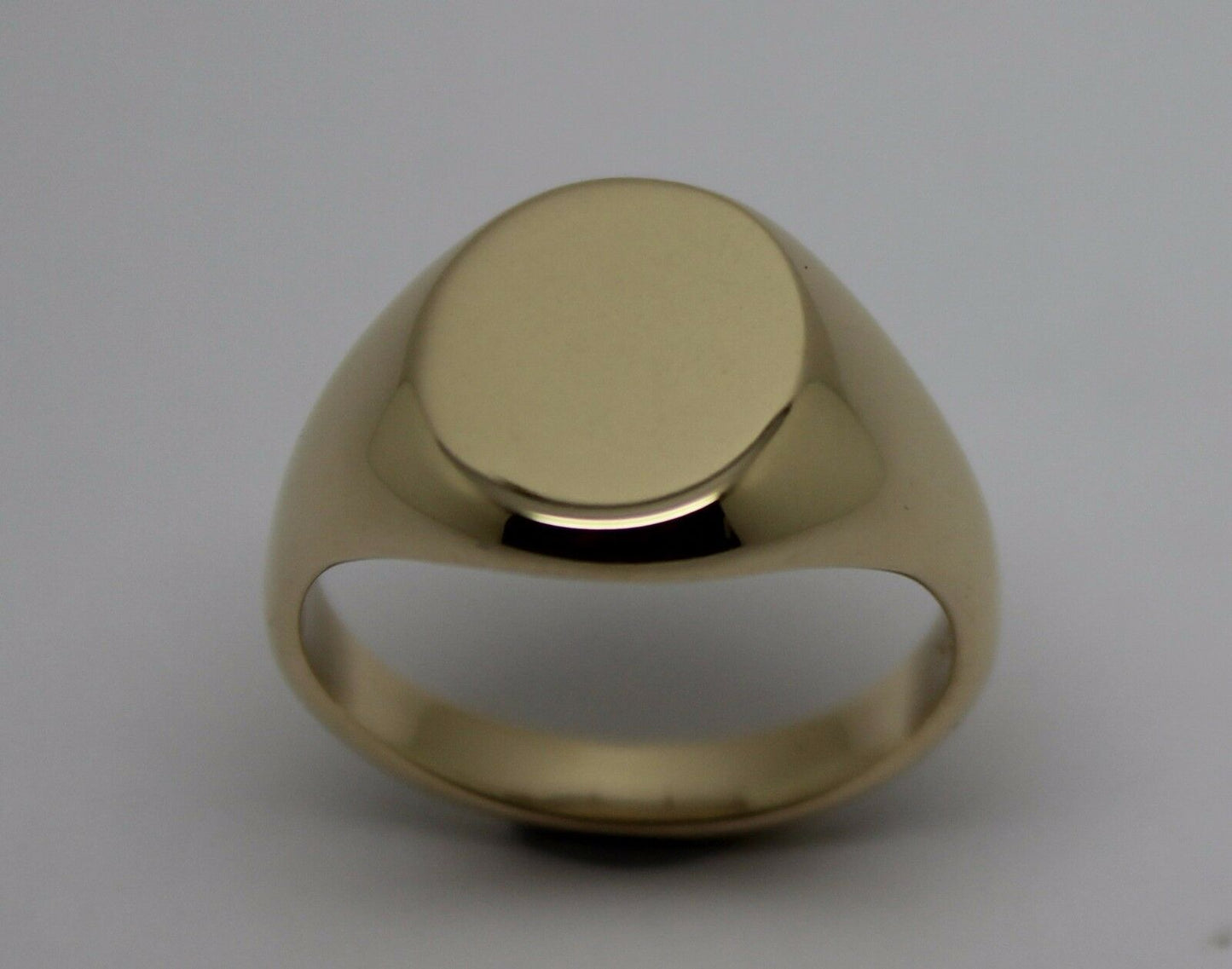Kaedesigns Genuine 9kt 9ct Yellow, Rose or White Gold Full Solid Heavy Signet Ring 318 - Choose your size