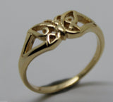 Genuine Solid 9ct 9k White Or Rose Or Yellow Gold Butterfly Ring 217 Choose Size