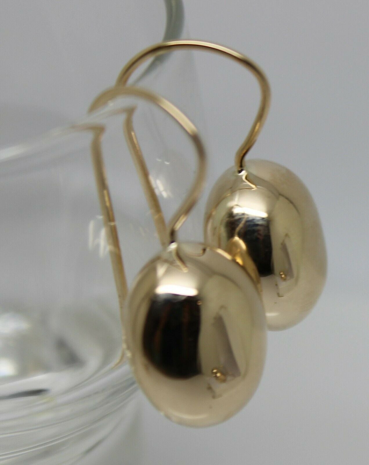 Kaedesigns New Genuine 9ct 9k Yellow, Rose Or White Gold Oval Hook Earrings