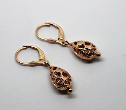 Genuine 9ct 9k 375 Yellow, Rose or White Gold Teardrop Earrings Continental Clip Hooks