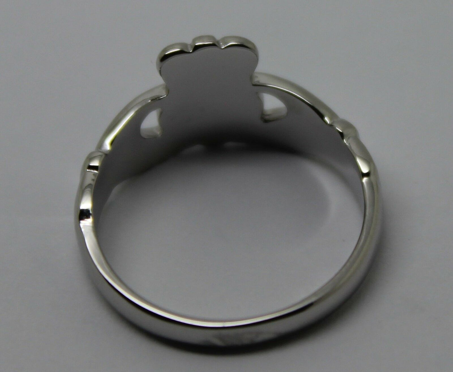 Genuine 9ct 375 Solid Yellow, Rose or White Gold Claddagh Celtic Friendship Ring In Your (Sizes L to S)