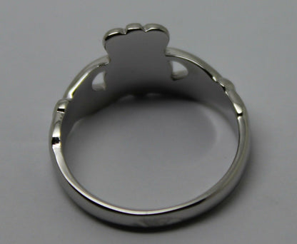 Genuine 9ct 375 Solid Yellow, Rose or White Gold Claddagh Celtic Friendship Ring In Your (Sizes L to S)