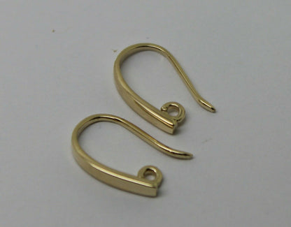 Kaedesigns New 9ct Yellow, Rose or White Gold 375 Thick Clip Hooks To Make You Own Earrings!