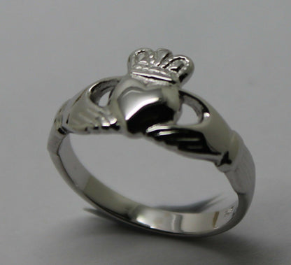 Genuine 9ct 375 Solid Yellow, Rose or White Gold Claddagh Celtic Friendship Ring In Your (Sizes L to S)