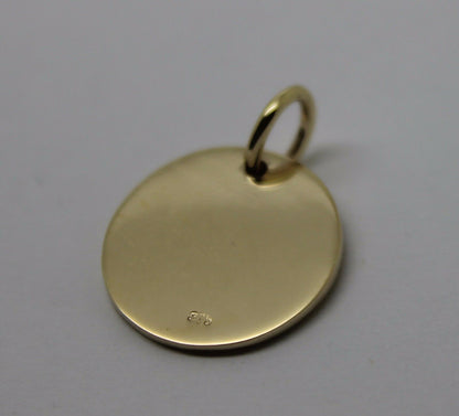 Kaedesigns, Genuine 375 9ct Yellow Or Rose Or White Gold 375 Initial Pendant - All letter available