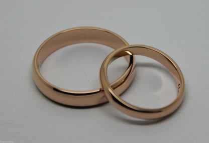 Kaedesigns, 2 Rings X Custom Made Solid 18ct 18kt Yellow,Rose or White Gold Wedding Bands