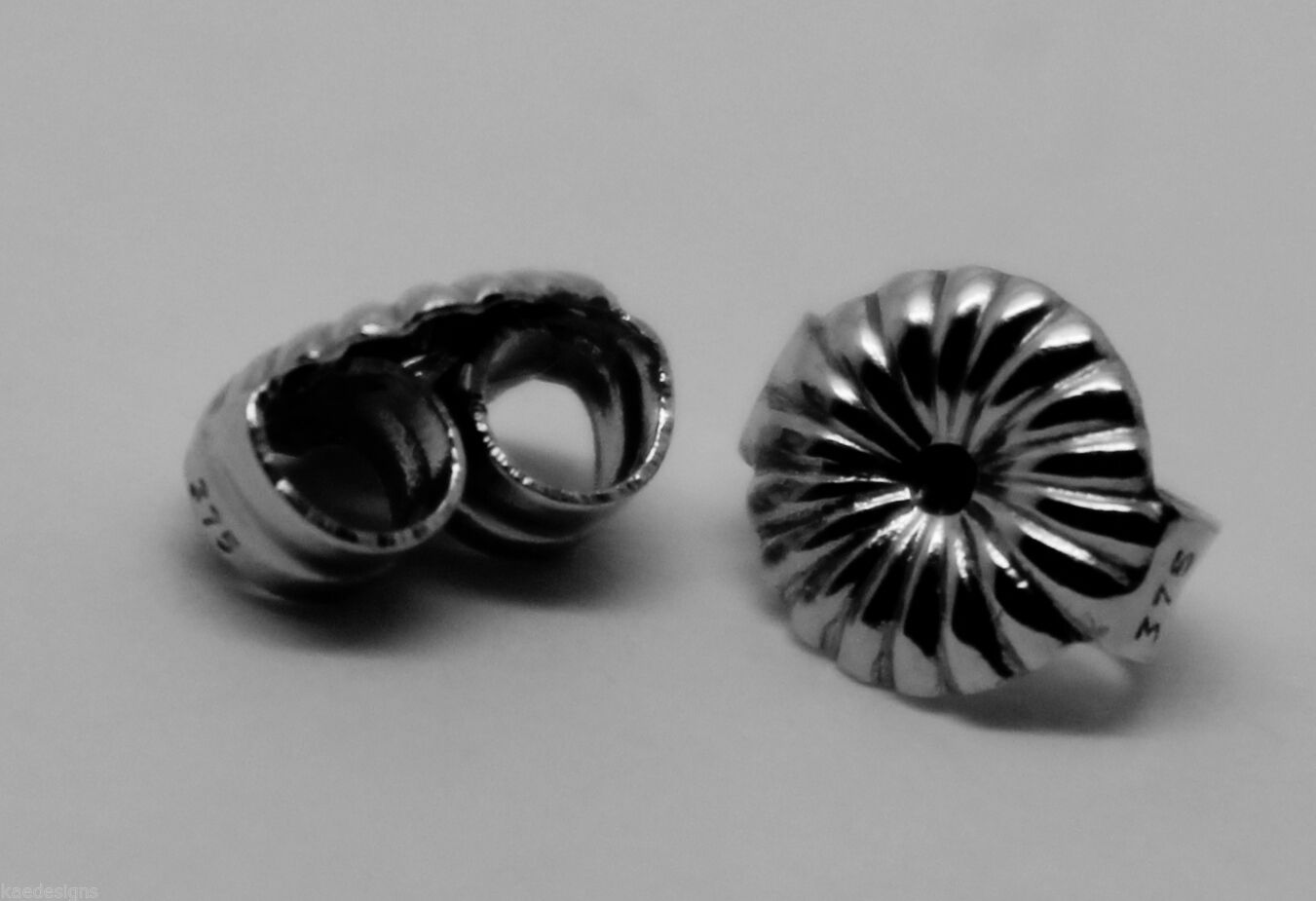 Kaedesigns 9ct 9k 375 Yellow Or White Gold Flower Earring Butterfly Backs 5.5mm Or 9mm
