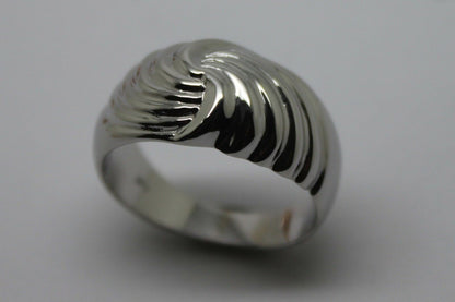 Genuine 9ct 9k 375 Yellow or Rose or White Gold or Sterling Silver Swirl Dress Ring