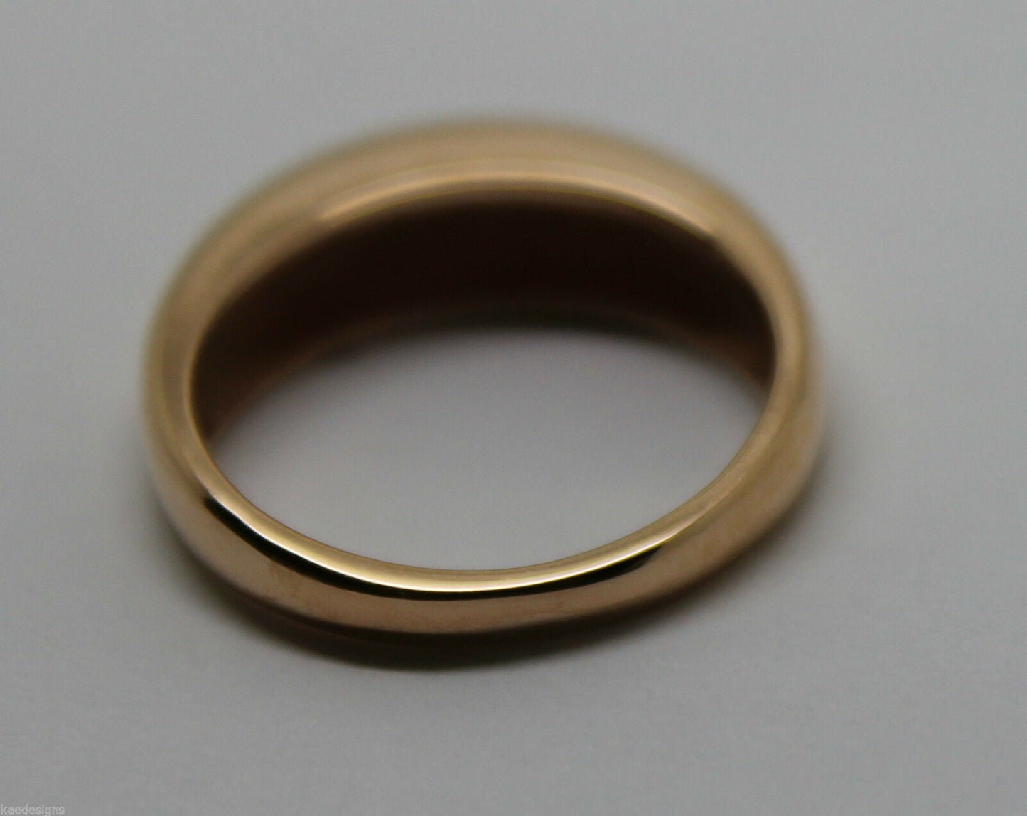 New Genuine Solid 9ct White Or Rose Or Yellow Gold High 5mm Dome Ring Your Size M