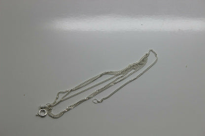 Genuine 925 Sterling Silver Kerb Curb Link Chain Necklace 40cm, 45cm, 50cm or 55cm