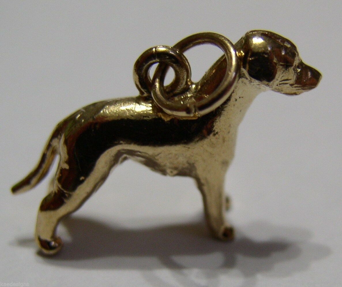 Kaedesigns, New 3D 9ct 375 Yellow, Rose Or White Gold Dog Charm / Pendant