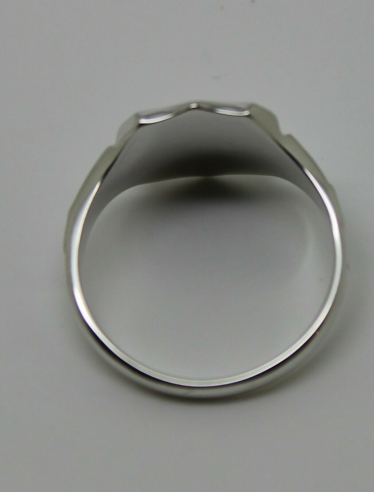 Kaedesigns New Sterling Silver 925 Shield Large Signet Ring In Your Ring Size