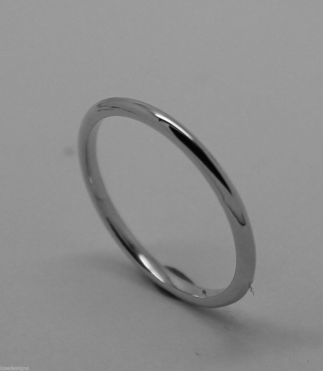 Genuine Solid 9ct 9k White Or Rose Or Yellow Gold 1.5mm Wedding Band Ring