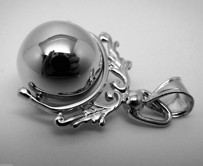 Kaedesigns, New Solid 9ct Yellow Or Rose Or White Gold 16mm Ball Spinner Pendant