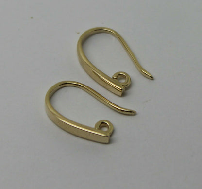 Kaedesigns New 9ct Yellow, Rose or White Gold 375 Thick Clip Hooks To Make You Own Earrings!