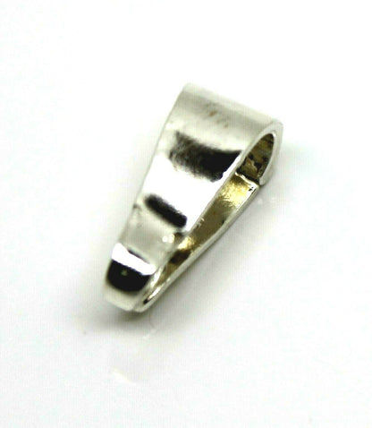 Sterling Silver 925 Pendant Clip Enhancer Bail Clasp Large 14x5mm
