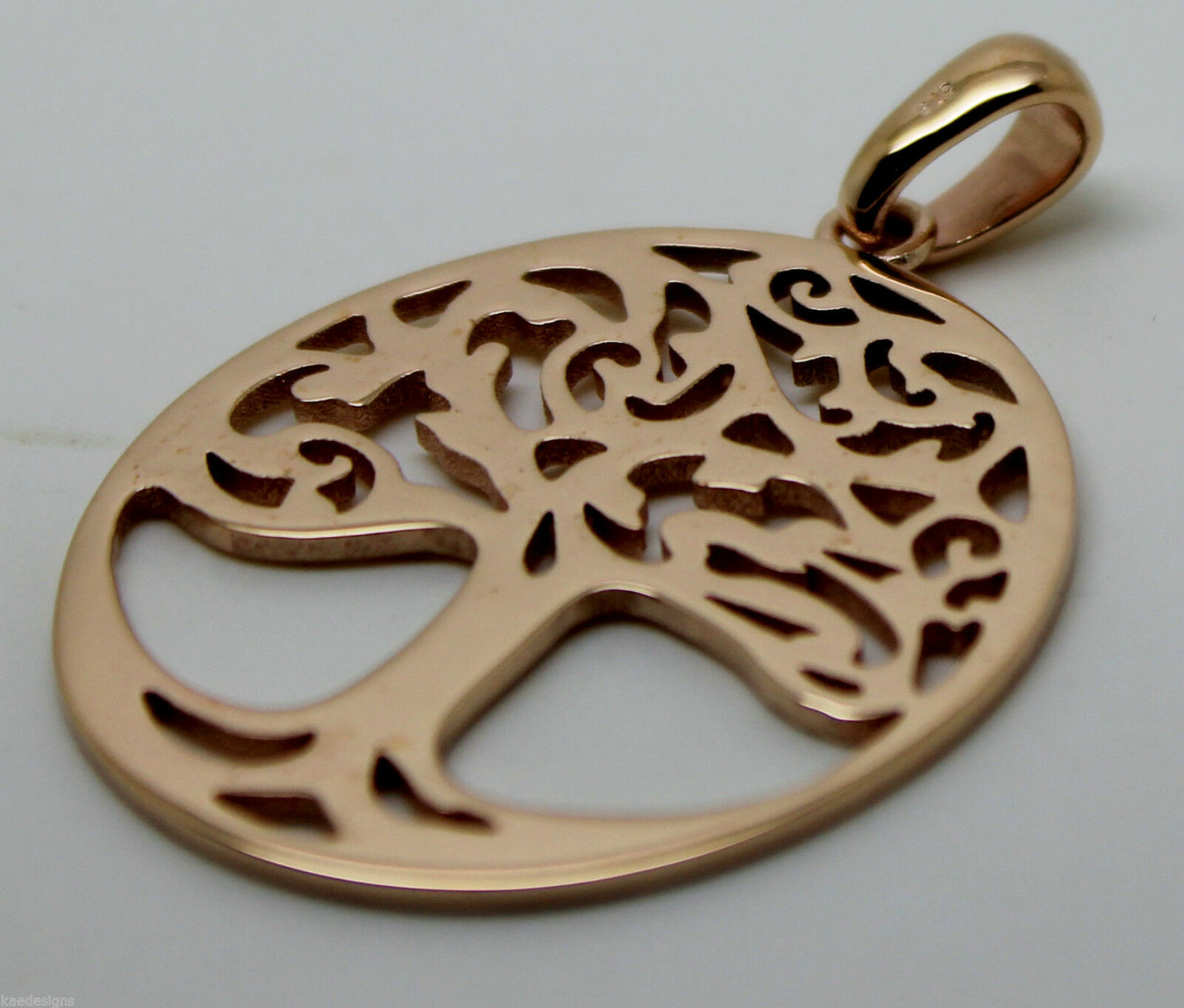 Genuine Heavy Solid 9ct Yellow Or Rose Or White Gold Tree Of Life Med/Large Pendant