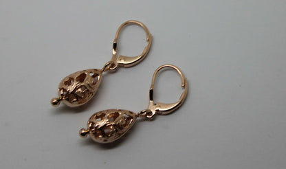 Genuine 9ct 9k 375 Yellow, Rose or White Gold Teardrop Earrings Continental Clip Hooks