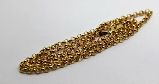 Genuine 9ct Yellow Gold Belcher Chain Necklace 55cm 11 grams