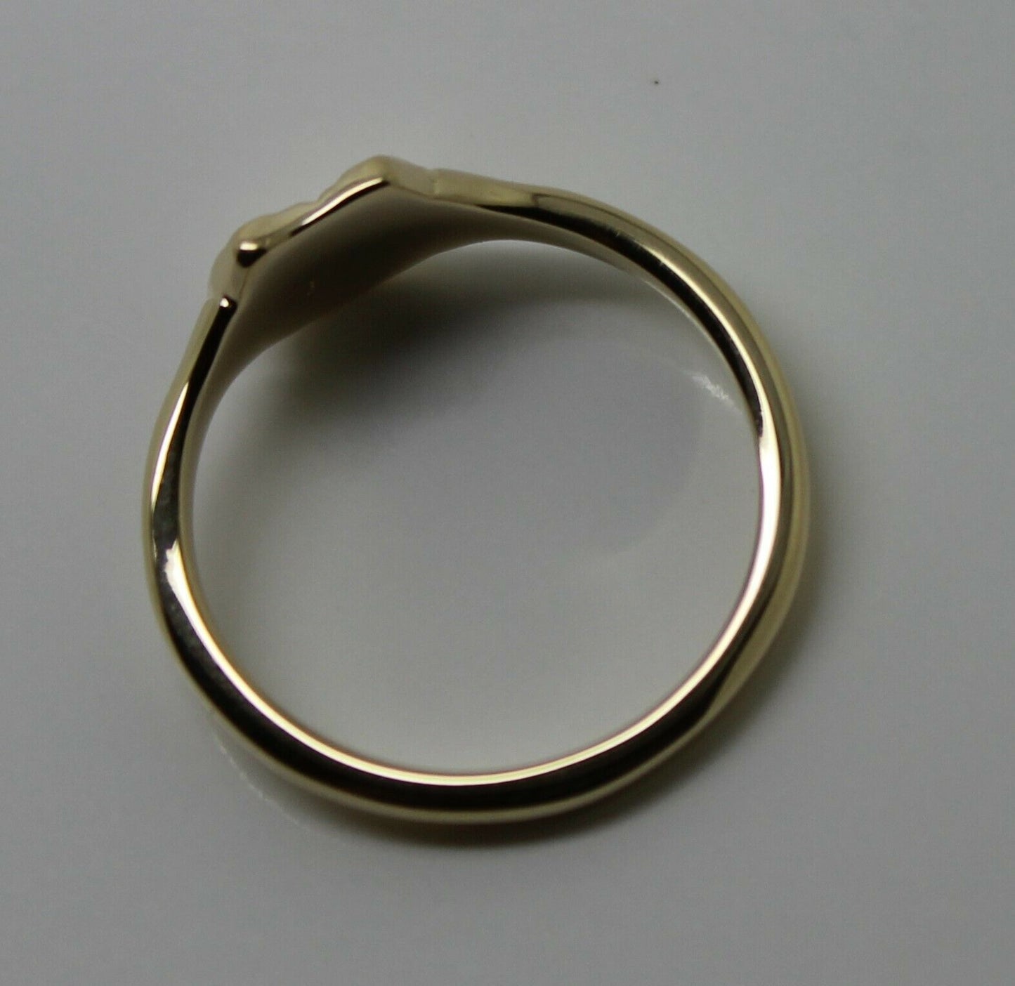 Size O New Genuine New 9ct Yellow, Rose or White Gold Childs Horse Shoe Sapphire Set Ring