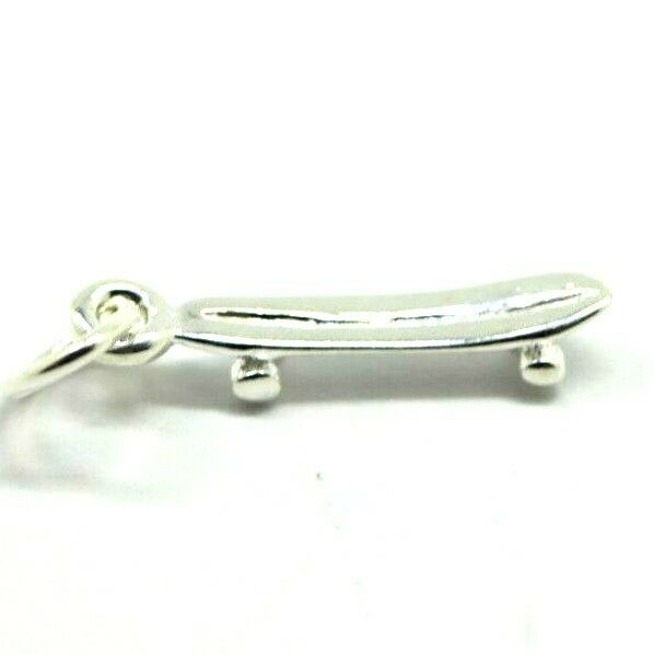 Kaedesigns New Sterling Silver 925 Solid Skateboard Pendant / Charm
