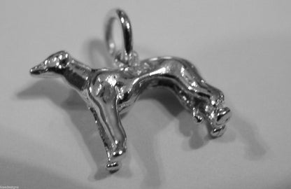 Kaedesigns 3d Genuine Sterling Silver 925 Greyhound Dog Charm / Pendant