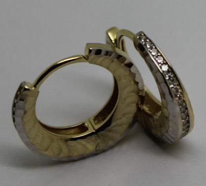 Kaedesigns, Genuine New 9ct Yellow Gold 17.5mm Hoops Earrings