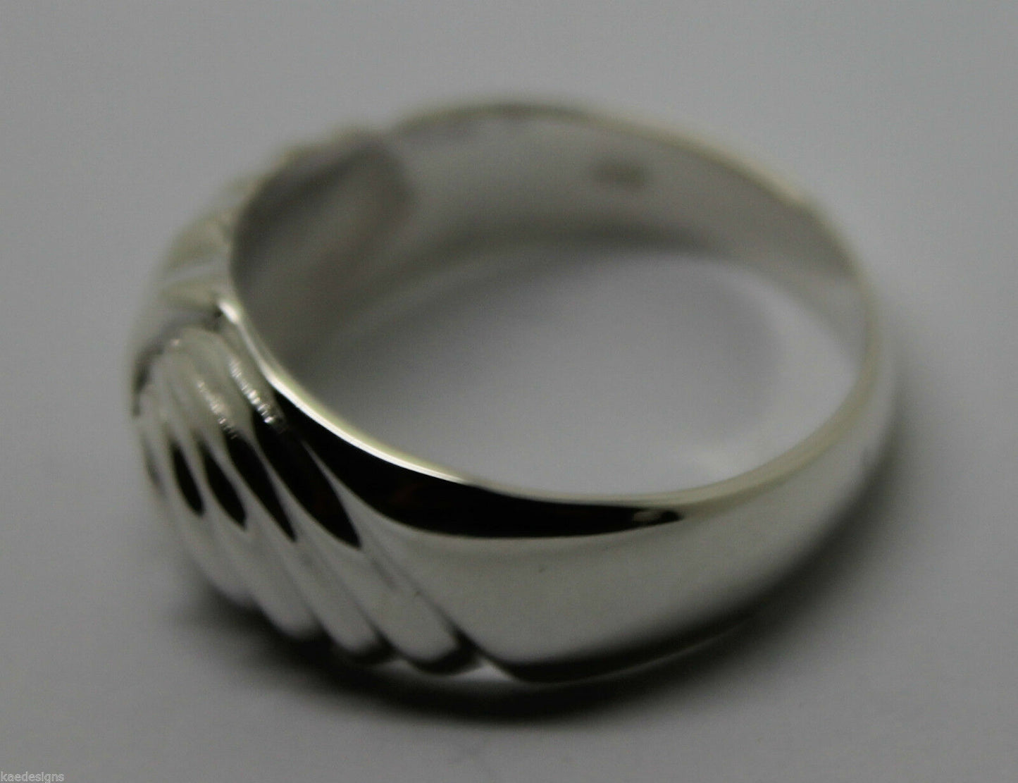 Genuine 9ct 9k 375 Yellow or Rose or White Gold or Sterling Silver Swirl Dress Ring
