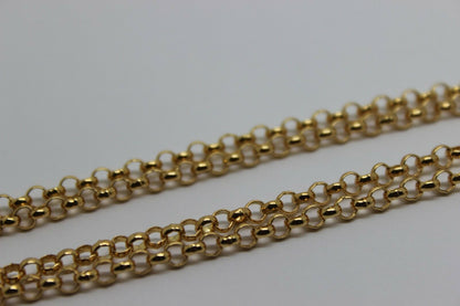 Genuine 9ct Yellow Gold Belcher Chain Necklace 55cm 11 grams