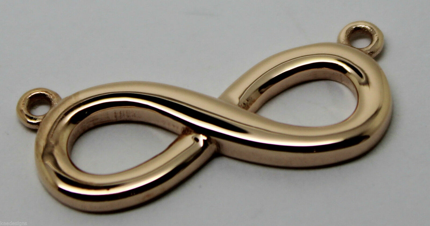 Kaedesigns New 9ct Yellow Or Rose Or White Gold Infinity Love Pendant