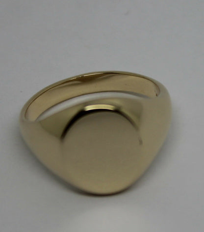 Kaedesigns Genuine 9kt 9ct Yellow, Rose or White Gold Full Solid Heavy Signet Ring 318 - Choose your size