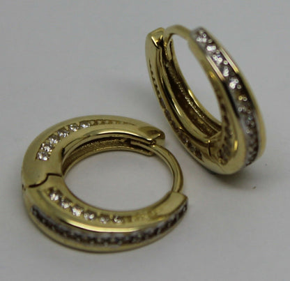 Kaedesigns, Genuine 9k 9ct Yellow Gold 15mm Hoops Earrings