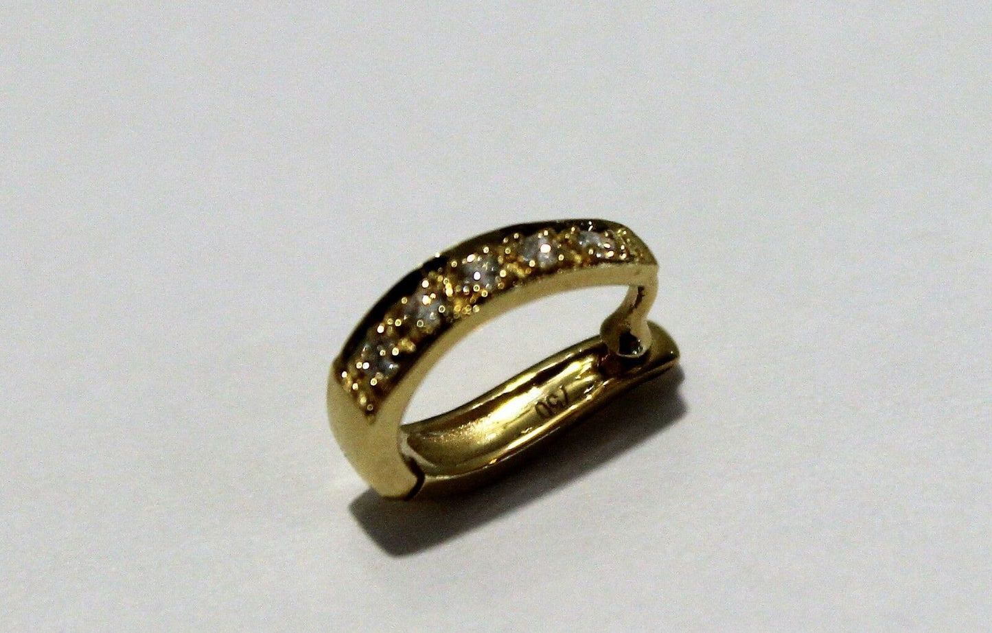 Genuine 18ct White Or Yellow Gold 750 Diamond 10mm Enhancer Bail Clasp