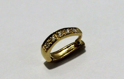 Genuine 18ct White Or Yellow Gold 750 Diamond 10mm Enhancer Bail Clasp