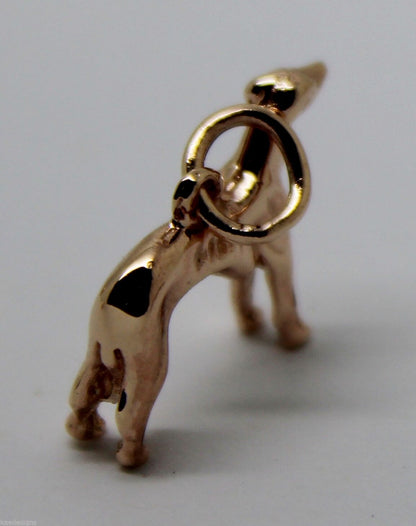 Kaedesigns, 3D 9ct Yellow, Rose Or White Gold Greyhound Dog Charm / Pendant