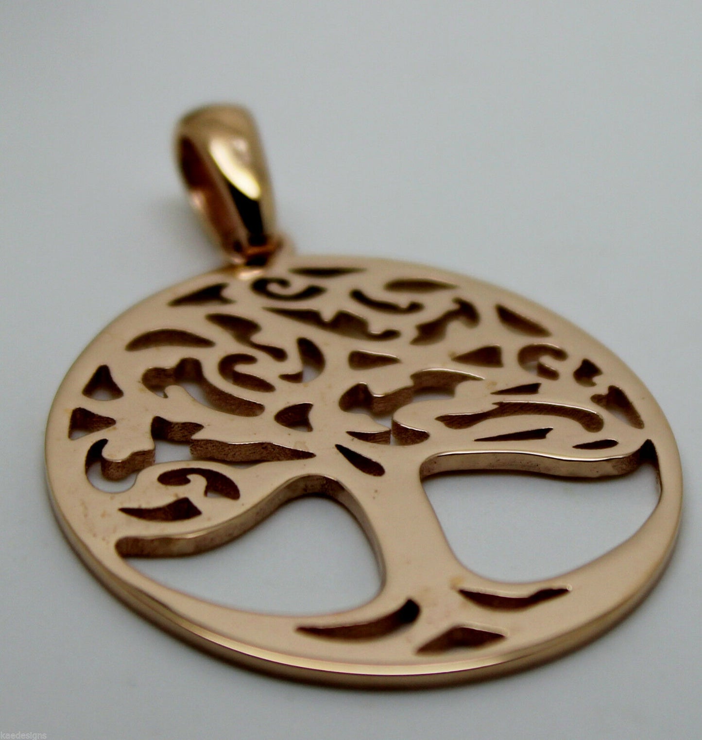 Genuine Heavy Solid 9ct Yellow Or Rose Or White Gold Tree Of Life Med/Large Pendant