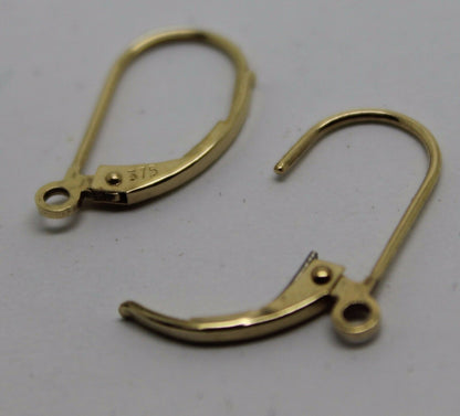 Genuine New 9k 9ct Yellow, Rose or White Gold 375 14mm X 9mm Continental Clip Hooks