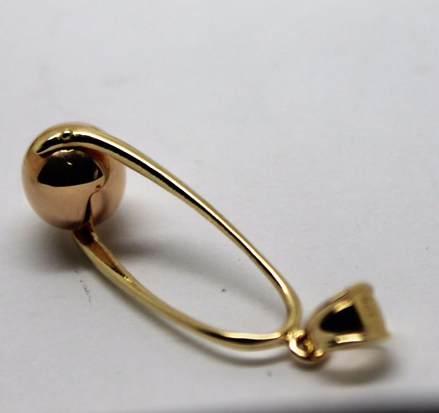 Kaedesigns Genuine 9ct 9k 375 Yellow & Rose Gold 8mm Ball Pendant