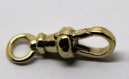 Genuine 9ct or 18ct Yellow or Rose Gold Albert Swivel Clasp 15mm Size
